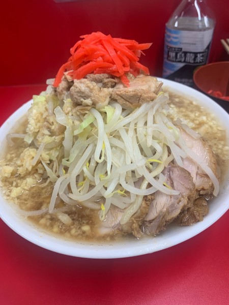 「小ラーメン 紅生姜」@ラーメン二郎 大宮公園駅前店の写真