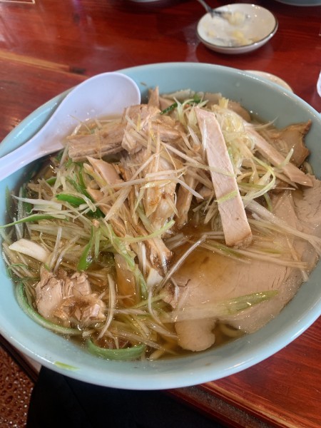 「ネギラーメン大盛り」@八角亭の写真