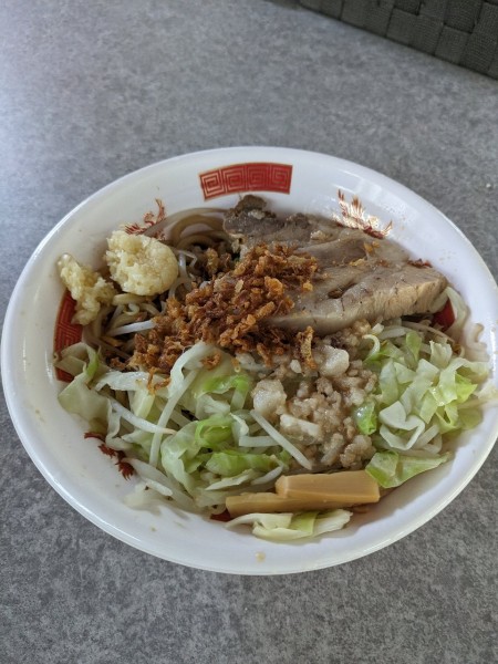 「まぜそば」@豚仙人 天王町店の写真