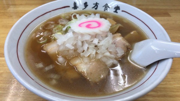 「鶏油 （ 玉葱入り ） 醤油ラーメン　850円」@喜多方食堂 磯崎の写真