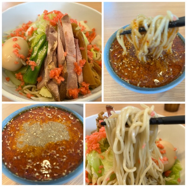 「【期間限定】冷やし辛つけそば 1060円」@中華そば専門 とんちぼの写真