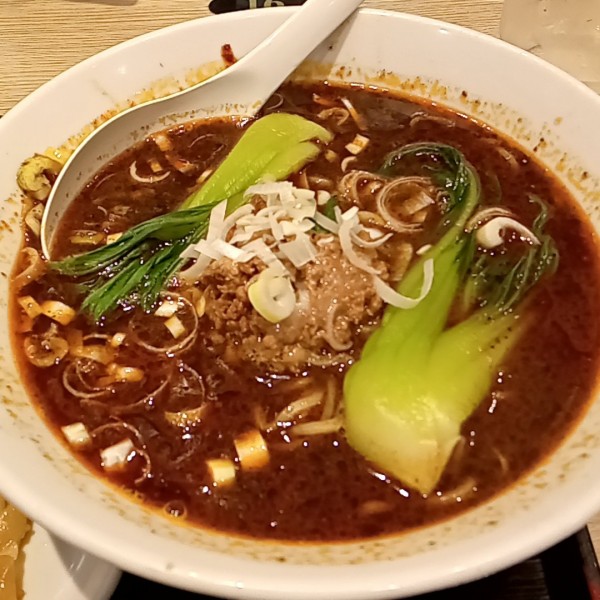 「黒胡麻担々麺半炒飯セット(1,100円)」@栄華光 本店の写真