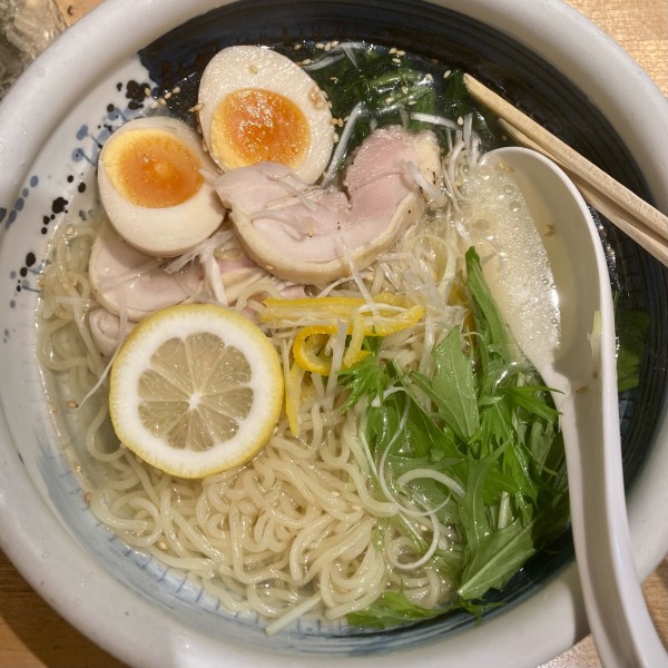「俺流冷やしゆずそば」@俺流塩らーめん 渋谷公園通り店の写真