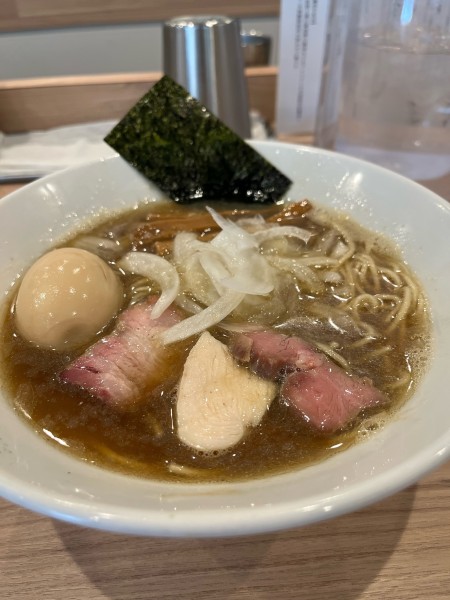 「味玉煮干しらぁ麺 + 和え玉」@麺処 にし尾の写真