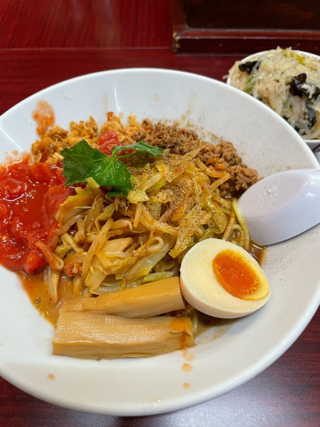 「冷やしトマト坦々麺風 春雨ご飯」@鶏こく中華 すず喜の写真