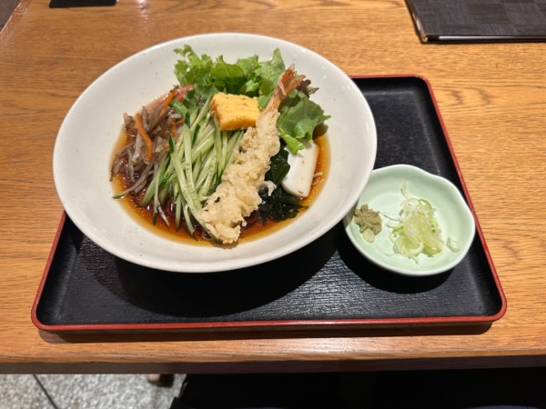 「冷やし五目そば1,100円」@築地寿司岩 高崎高島屋店の写真