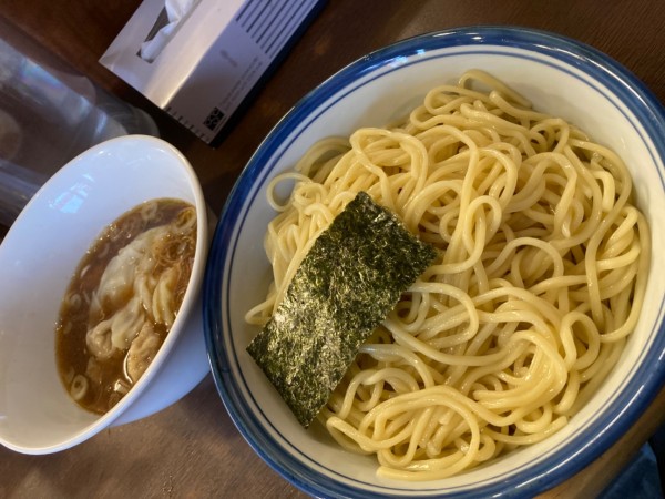 「ミックスわんたんつけめん 麺3玉」@麺屋 はやしまるの写真