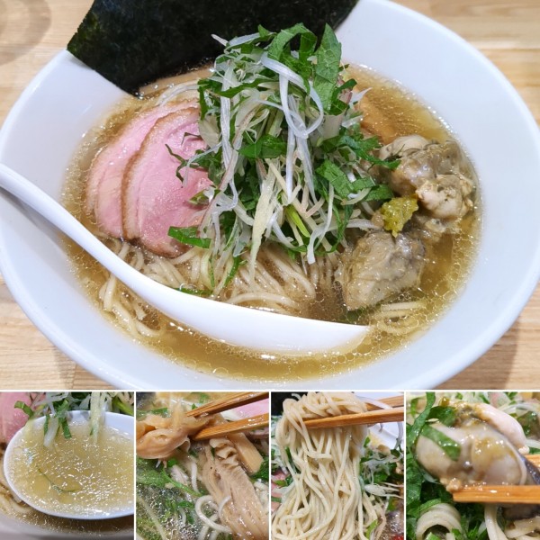 「冷やし氷見煮干し塩そば(4周年記念限定）1380円」@中華ソバ ビリケンの写真