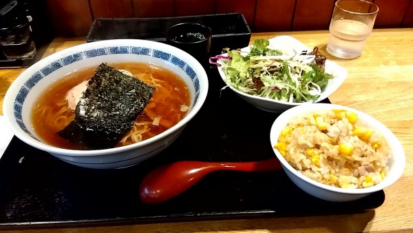 「半チャーハン」@おがさやの写真