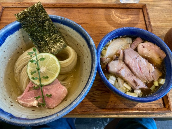 「味玉昆布水つけ麺・ちょい肉増し」@YOKOKURA STOREHOUSEの写真