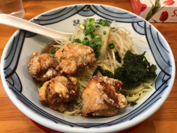 「冷製あご出汁らーめん(冷製唐揚げ)」@長崎らーめん 琴海の写真