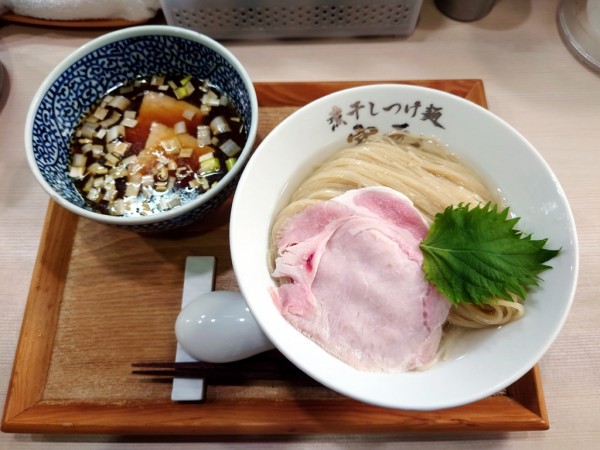 「限定 軍鶏と鴨の昆布水つけ麺(中盛り)」@煮干しつけ麺 宮元の写真