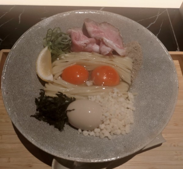 「(限定)特製卵かけ麺　1150円」@麺や SO林の写真