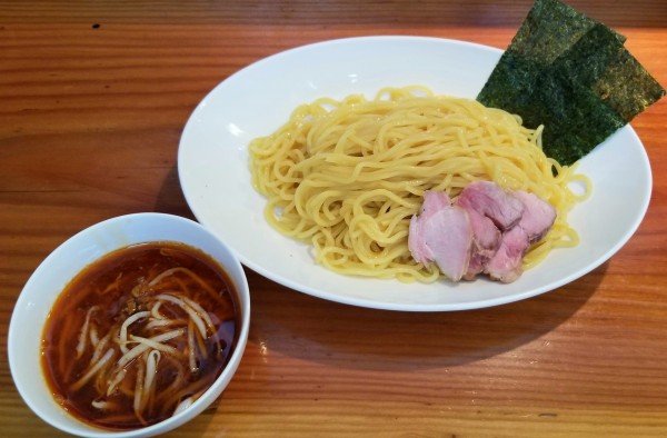 「つけそばの赤(300g)」@麺飯 熊猫の写真