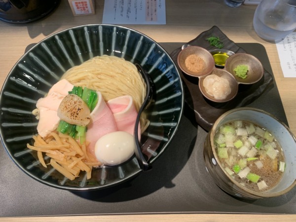 「特製帆立の昆布水つけ麺・黒（大盛）」@Tokyo Style Noodle ほたて日和の写真