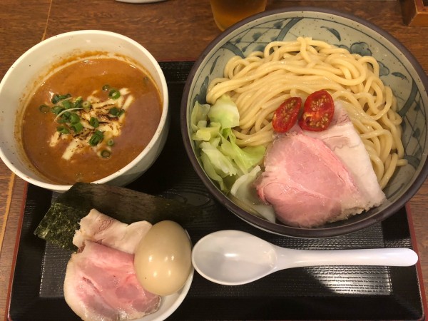 「トマトチーズつけ麺 特製トッピング￥1,250」@つけそば 九六の写真