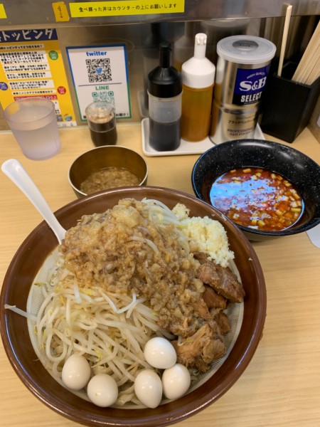 「辛いつけ麺」@麺屋 顎で喰らえの写真