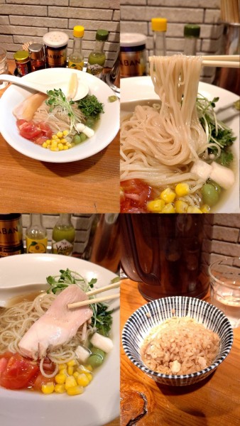 「夏季限定『冷製 塩煮干soba(¥1100)』」@麺処 源玄の写真