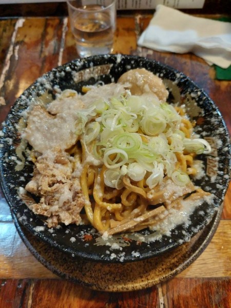 「爆盛脂油麺300g」@らーめん 平太周 味庵の写真