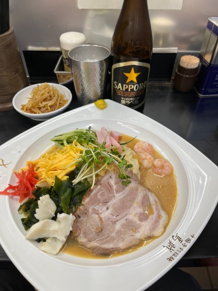 「五目冷し中華」@中国手打拉麺 馬賊 日暮里店の写真