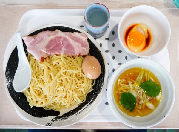 「【夏季限定】鶏つけそば＋大盛＋味玉＋もじ玉」@中華そば ふじ野の写真