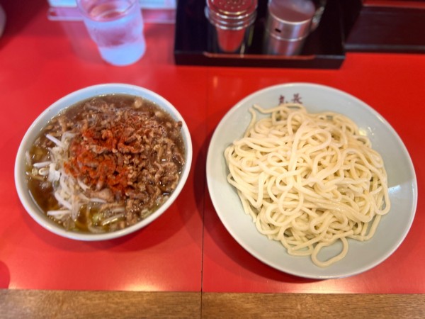 「チャシューやさいつけそば(小鉢)  1150円」@丸長 目白店の写真