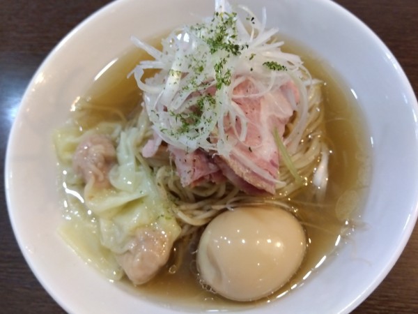 「（限定）冷やし蜆そば¥1050＋味玉（クーポン）」@中華そばイデタの写真