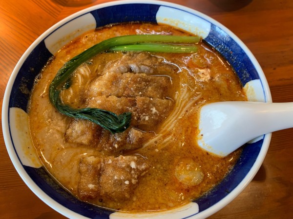 「排骨坦々麺」@支那麺 はしご 新小岩店の写真