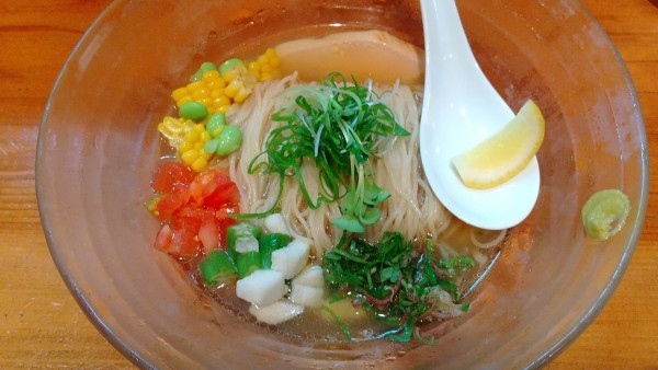 「赤星+【限定】冷製塩煮干しSoba(¥550+1,100)」@麺処 源玄の写真