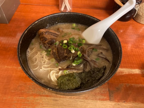 「角煮みらくる+替え玉3玉1430円」@前橋とんこつ 味楽留の写真