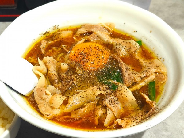 「スタミナ蕎麦」@旨辛ラーメン表裏 高田馬場店の写真