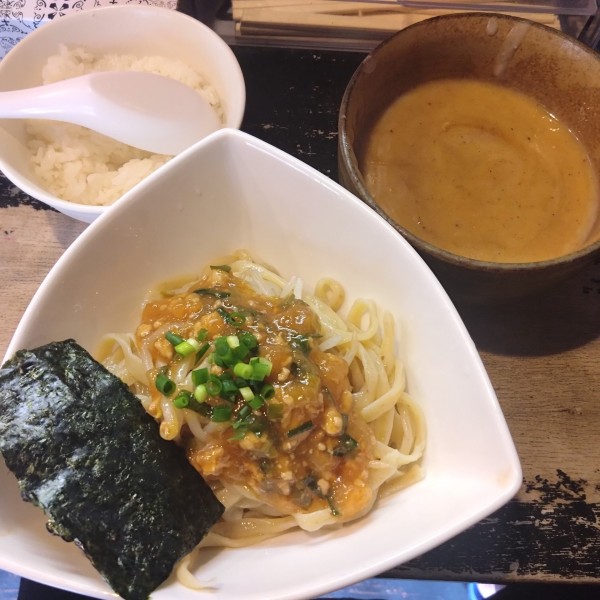 「サイスタ濃厚つけ麺(カレー)700円、ごはん100円」@つけ麺専門店 きじ亭の写真