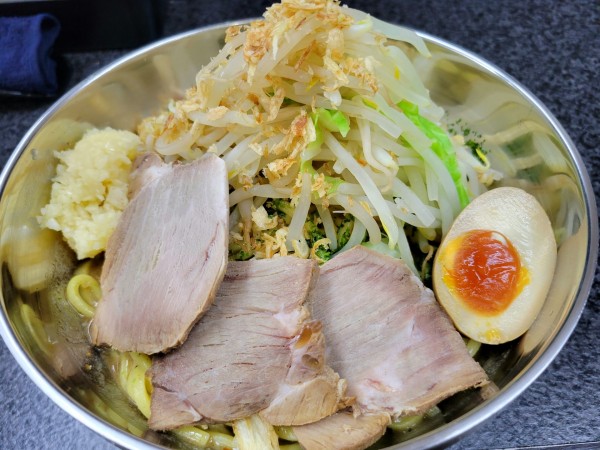 「のり塩汁なし大盛(ニンニク多め)」@らーめん 汁なし 兄貴んちの写真