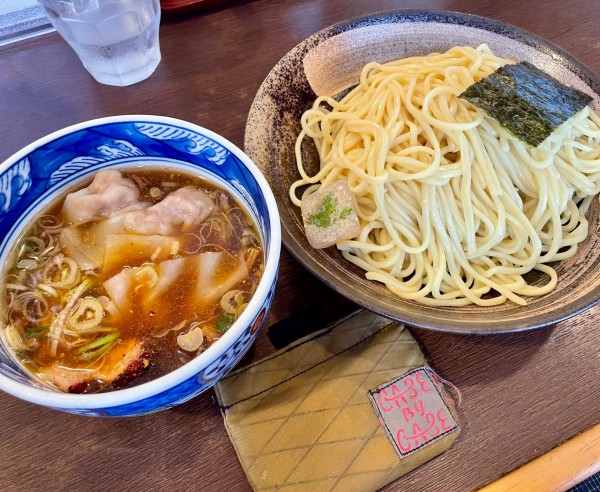 「ミックスわんたんつけめん2玉」@麺屋 はやしまるの写真