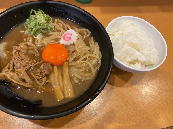 「肉玉そば+ライス」@肉玉蕎麦 おとど 北松戸総本山の写真