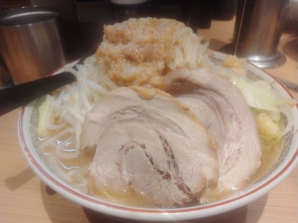 「小ラーメン全マシ」@ラーメン豚山 門前仲町店の写真