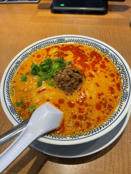 「白胡麻坦々麺 825円 替玉165円」@丸源ラーメン 大磯店の写真