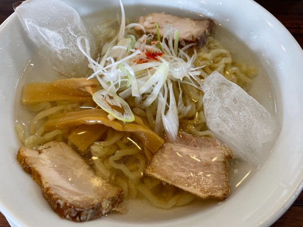 「ひゃっこいらーめん凪塩味・細麺700円」@麺処 空山 坂下店の写真