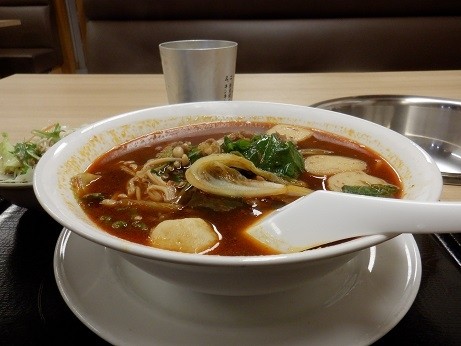 「秘伝スープラム肉ラーメン定食」@東華涮肉の写真