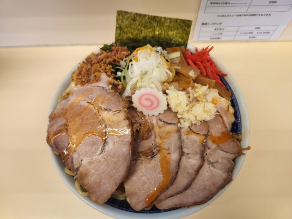 「冷やし油そば塩」@自家製麺 二丁目ラーメンの写真