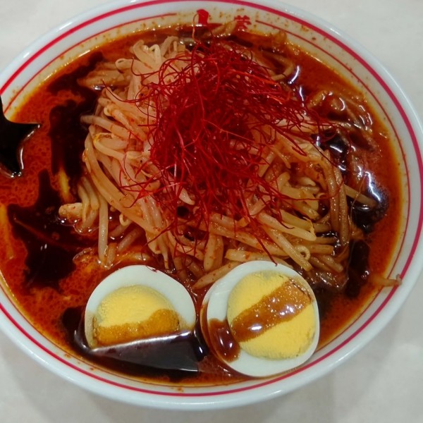 「焦がし味噌卵麺」@蒙古タンメン 中本 千葉店の写真