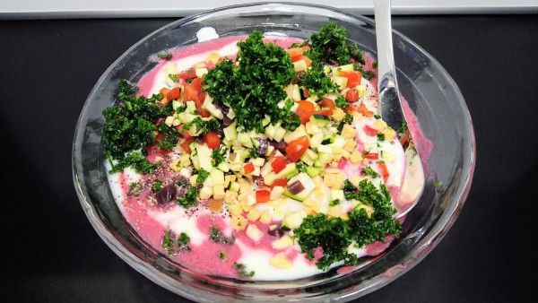 「【限定】PINKビシソワーズ」@自家製麺SHINの写真