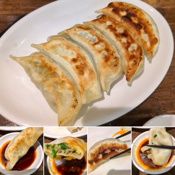 「自家製焼き餃子(5個)　600円」@牛魔王の写真