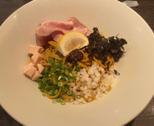 「【限定】甘エビの濃厚冷やしまぜそば」@中華そば 十目一八食堂の写真