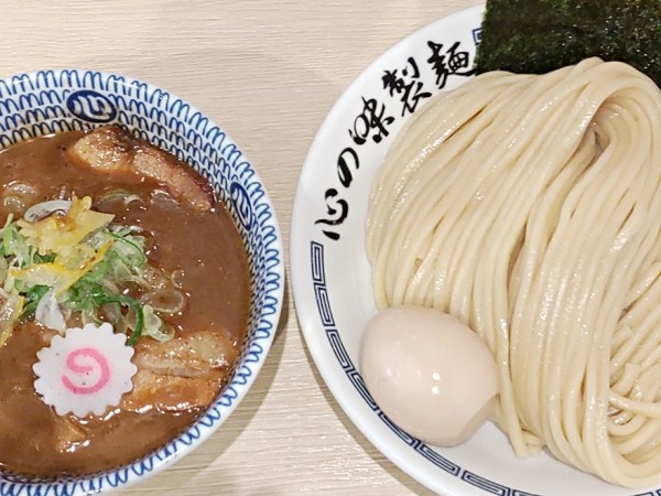 「味玉濃厚豚骨魚介つけ麺（中盛）」@心の味製麺 平井店の写真