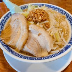 ふじ麺中盛り　豚バラロール1枚