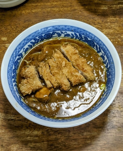 「カツカレーラーメン＋ライス（700円＋200円）」@ほづみとんかつ店の写真