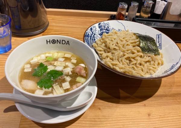 「塩つけ¥1000＆大盛¥100」@本田麺業 神田西口駅前店の写真