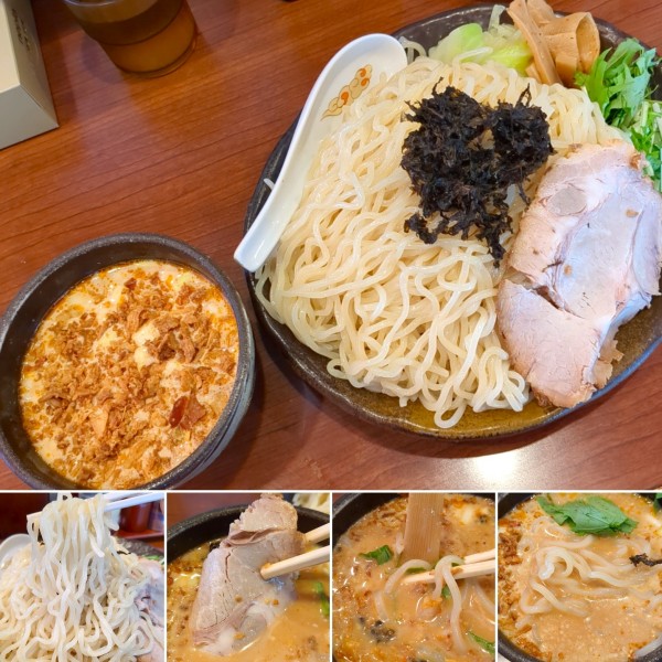 「冷やしごまだれつけ麺(特盛)　1000円」@北海道らーめん ひむろ 浅草店の写真