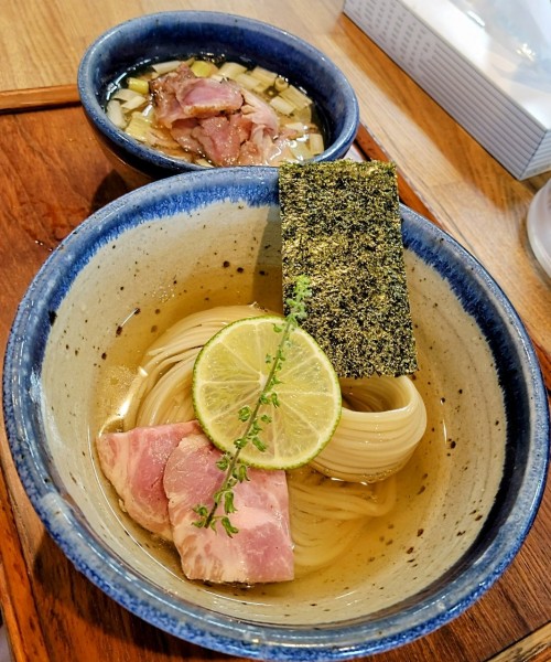 「昆布水つけめんちょい肉増し」@YOKOKURA STOREHOUSEの写真